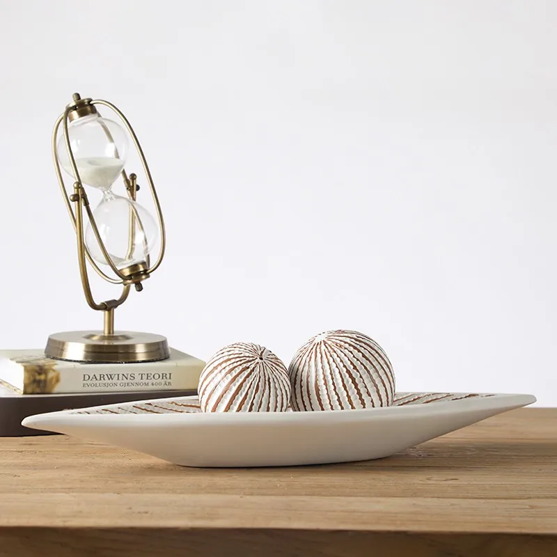 Hot Selling Home Decorative Handmade Craft Resin Tray And Orb Buy