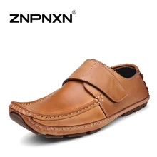 Genuine Leather Men’s flats Driving Moccasins Slip On men’s shoe Men footwear casual shoe men’s flats