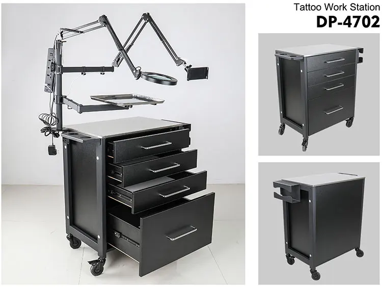 Mdf Mobile Tattoo Workstation Furniture Other Body Art Tattoo Trolley