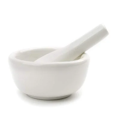 Mortar and Pestle 3 Inch White Marble Grinder For All Kinds of Grinding