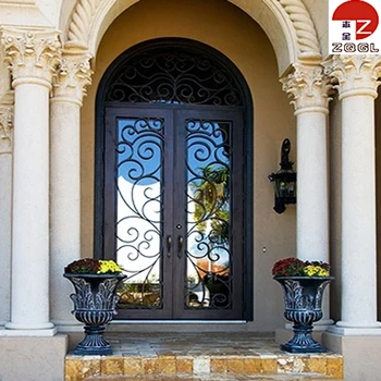China Modern Wrought Iron Door Designs - Buy Door Designs,Iron Door