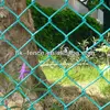 1.5M TALL 25M ROLL CHAIN LINK FENCING GREEN PVC COATED INCLUDING STRAINING WIRE