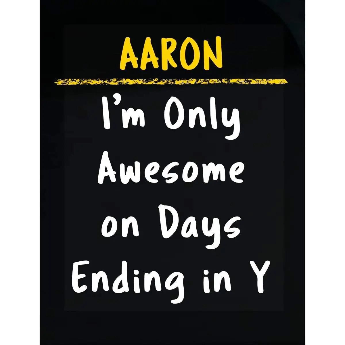 Sierra Goods Aaron Awesome Sarcastic Funny Saying Name Office Gift - Transparent Sticker