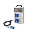 F-44 RCD MCB Distribution Box with HTN CEE Interlocked Switched Sockets 16A 3P IP44 230V