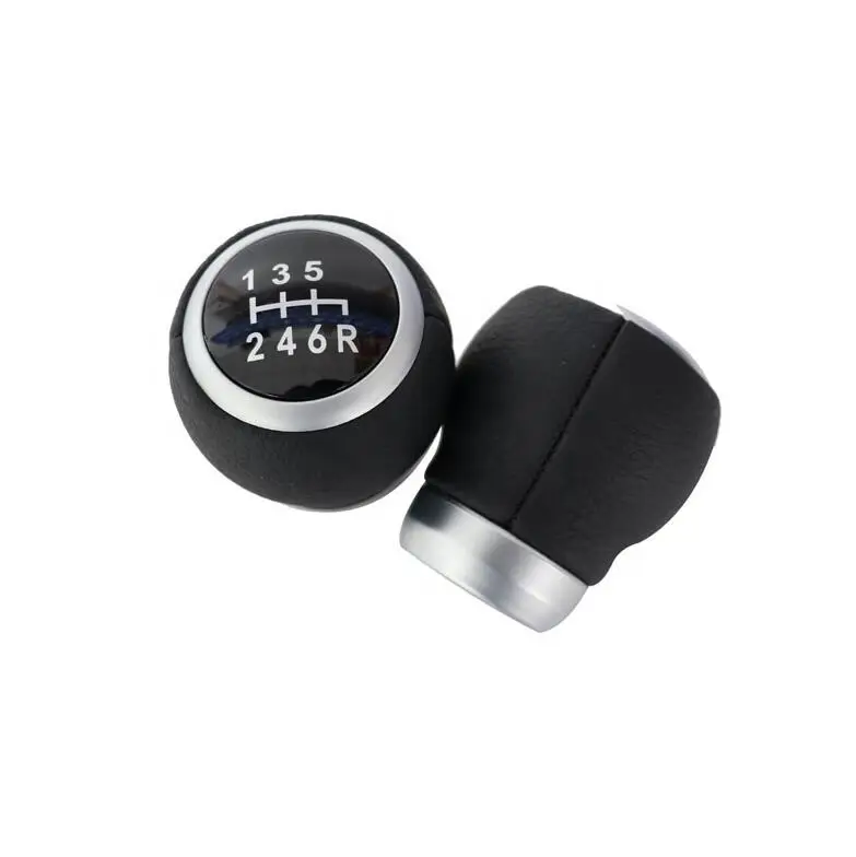 Custom Cool 5 Speed Satin Leather 6-speed Shift Gear Knob For Subaru ...