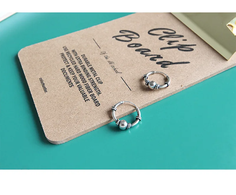 925 sterling silver hoop earring