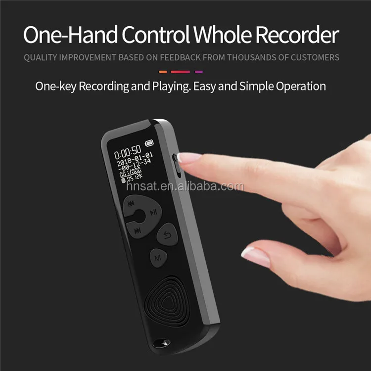 product-Hnsat-Digital recording pen voice recorder 16GB Sound HD Recording Player With OLED Display -1
