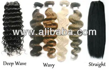 Straight Wavy Curly Machine Weft Hair Extension Buy Straight