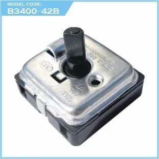 13A powerful steel housing Item No.:B3400-124 5 Position 4 speed Heater Rotary Switch