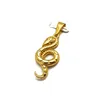 Latest Gold Charm Design Snake Shape Pendant African Animal Charms in Bulk
