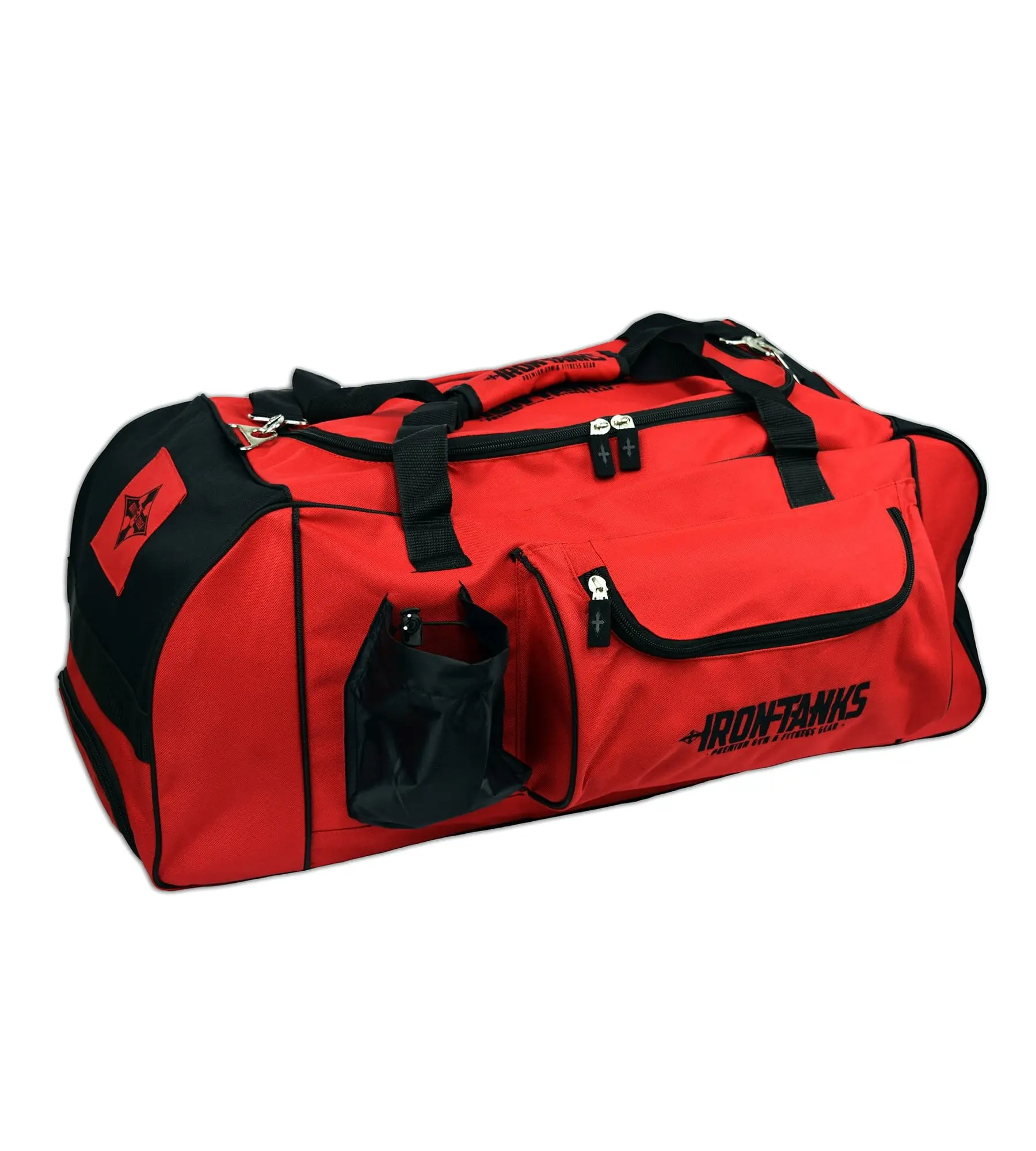 Powerlifting Bodybuilding Heavy Duty Duffel Iron Tanks Raven Black Gym Bag