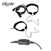 2 pin microphone acoustic throat mic tube earpiece wholesale Ptt headset