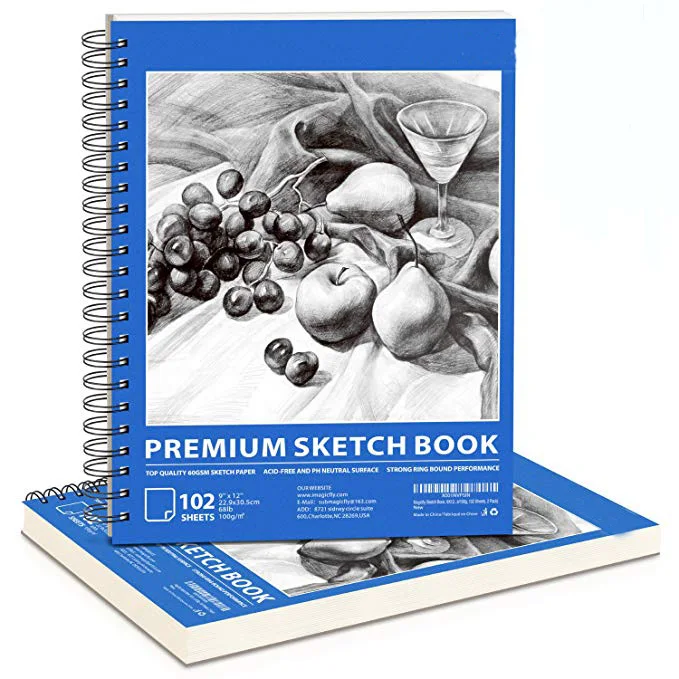 100 Sheets Each Durable Acid Free Drawing Artist Sketch Paper Book
