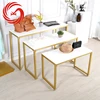 Modern display table design retail garment store furniture wooden clothing table display ideas for clothing shop