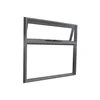 China manufacturer vertical open pattern finished surface double glazed top awning window bottom fixed windows