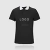 Custom Logo Blank Golf Black Polyester Dry Fit Polo Neck T Shirt,Shirt Polo Men