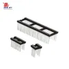 Custom OEM 2.54mm pitch machine Pin IC Socket Series connector straight H3.0 L17.8mm