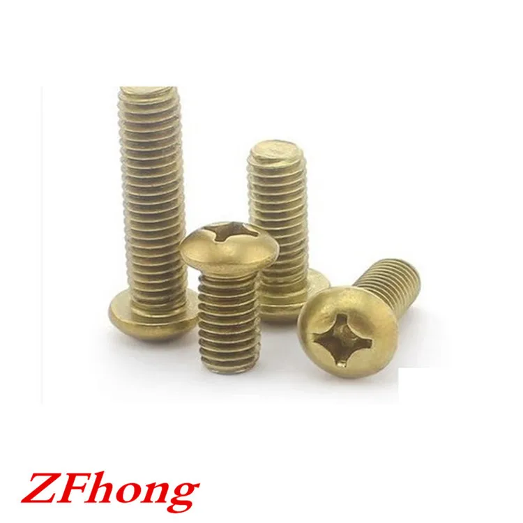 M2 M25 M3 M4 M5 M6 Brass Phillips Cross Pan Head Machine Screw Buy Brass Pan Head Screw 1407