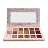 private label wholesale glitter eyeshadow palette with 18 colors and makeup kits