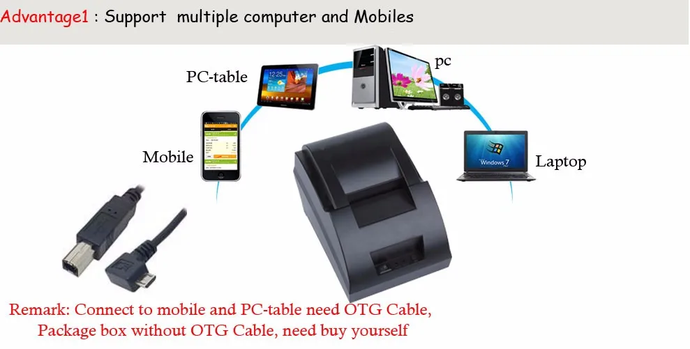 how to connect pos printer to computer