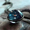 Solar System Necklace Pendant Planet Necklace Galaxy S Double Sided Glass Dome