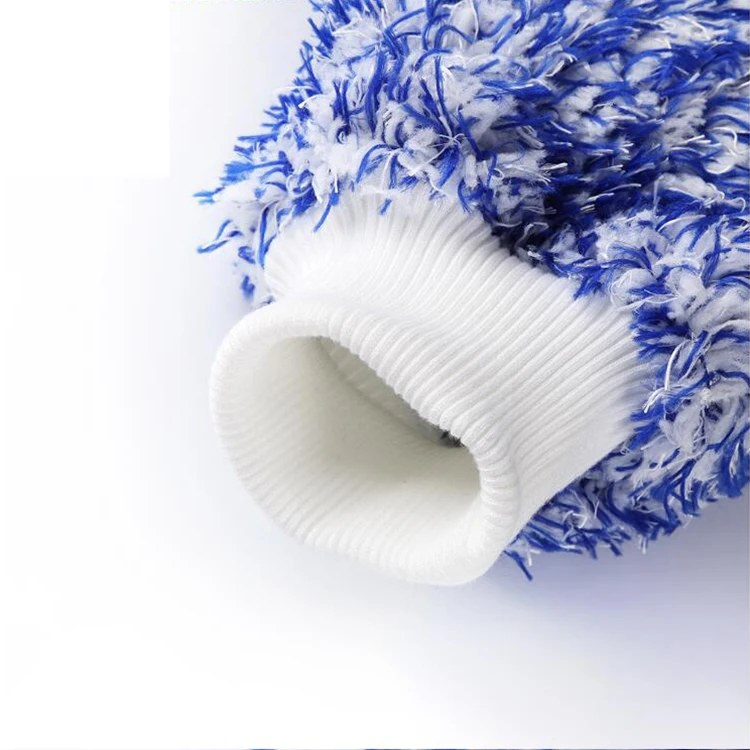 Soft absorbancy glove high density car cleaning ultra soft easy to dry auto detailing microfiber madness wash mitt cloth towel