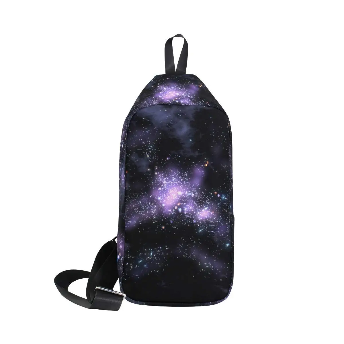 Awesome Spiral Galaxy Oxford Fabric Saddle Bag Crossbody Messenger Shoulder Bag Purse Hand Shoulder Crossbody Bag
