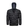 2019 New Model Winter Jackets Hooded Puff Mens Grey Padded Quilted Coat Jacket