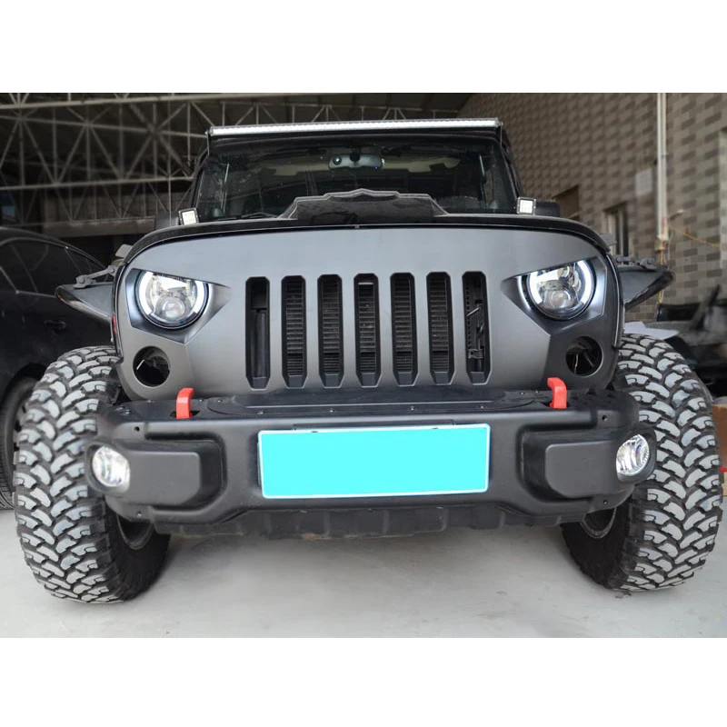 Abs Front Grille For Jeep Wrangler Jk 07+ Accessories 4x4 Off Road ...