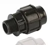 Factory cheap price pp compression fittings PP Male Adaptor explosion-proof pipe connection