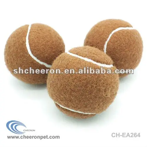 brown tennis ball