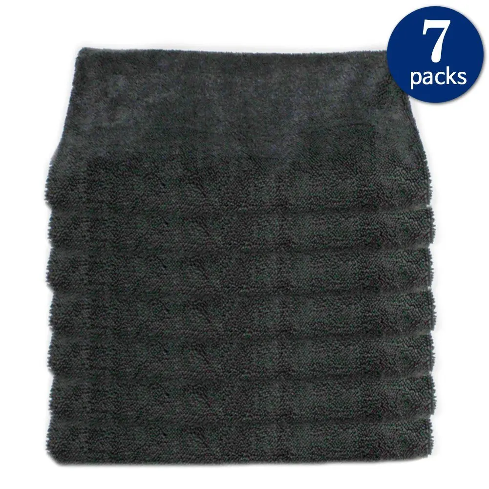 & SALE 7 PACKS Microfiber Car Drying towels,Quick Dry ,Free Lint Free Streak ,20x27'' , Grey /Green -Korean Quality Products