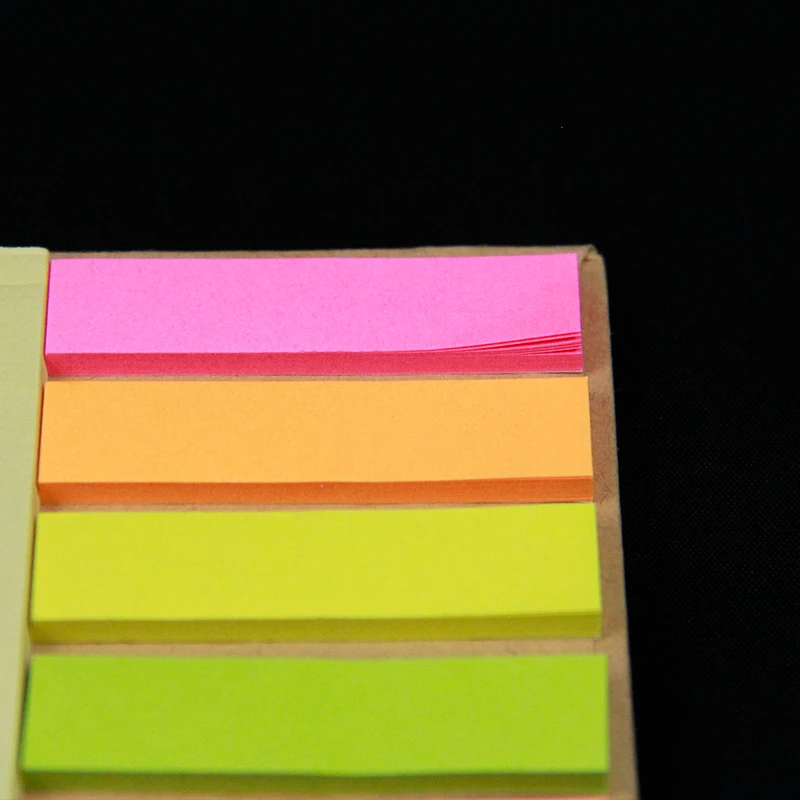 Notepad With Page Markers Notebook Sticky Notes Office School