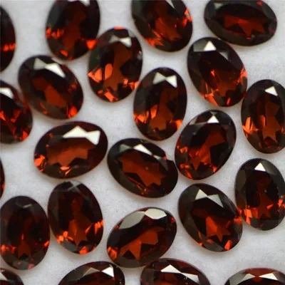 Wholesale Oval-shape Pigeon Blood Red Color Natural Garnet Stone Loose ...