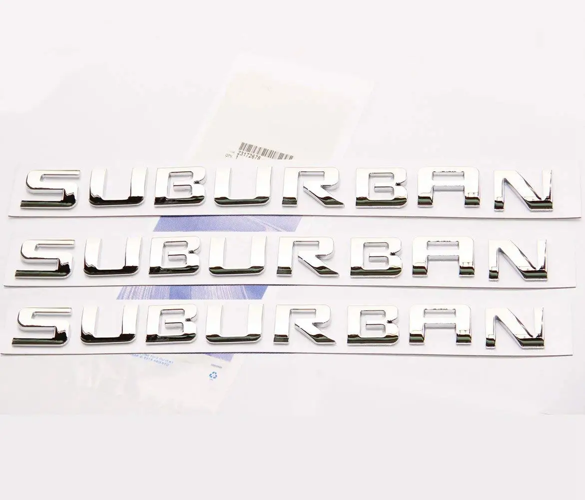 Yoaoo 1pc OEM Tahoe Red Line Nameplate Emblem Badge letter 3D Logo for Suburban Original Redline Yoaoo-GM