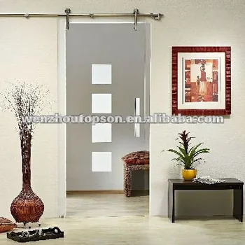 Tempered Clear Glass Interior Sliding Barn Doors