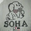 Handmade PET Sequin beaded appliques motifs iron on accessories for Child