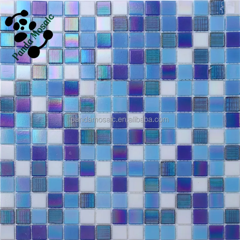 Mb Smh20 Cheap Wholesale Decorative Blue Mosaic Wall Tile Glass Mosaic