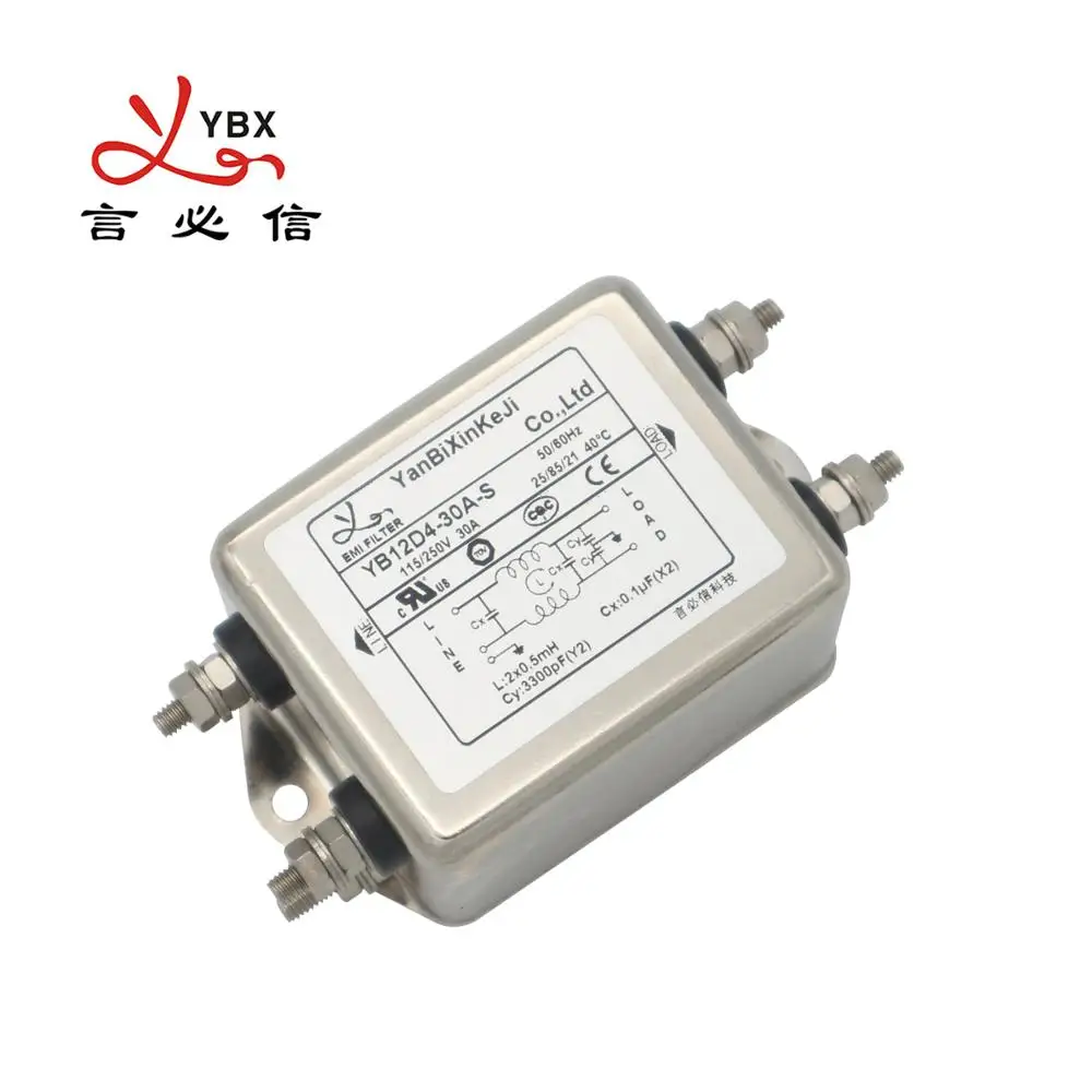 S180 4400W Filtro Purificador De Alimentación EMI 20A Board supresor de ruido AC 110V 220V