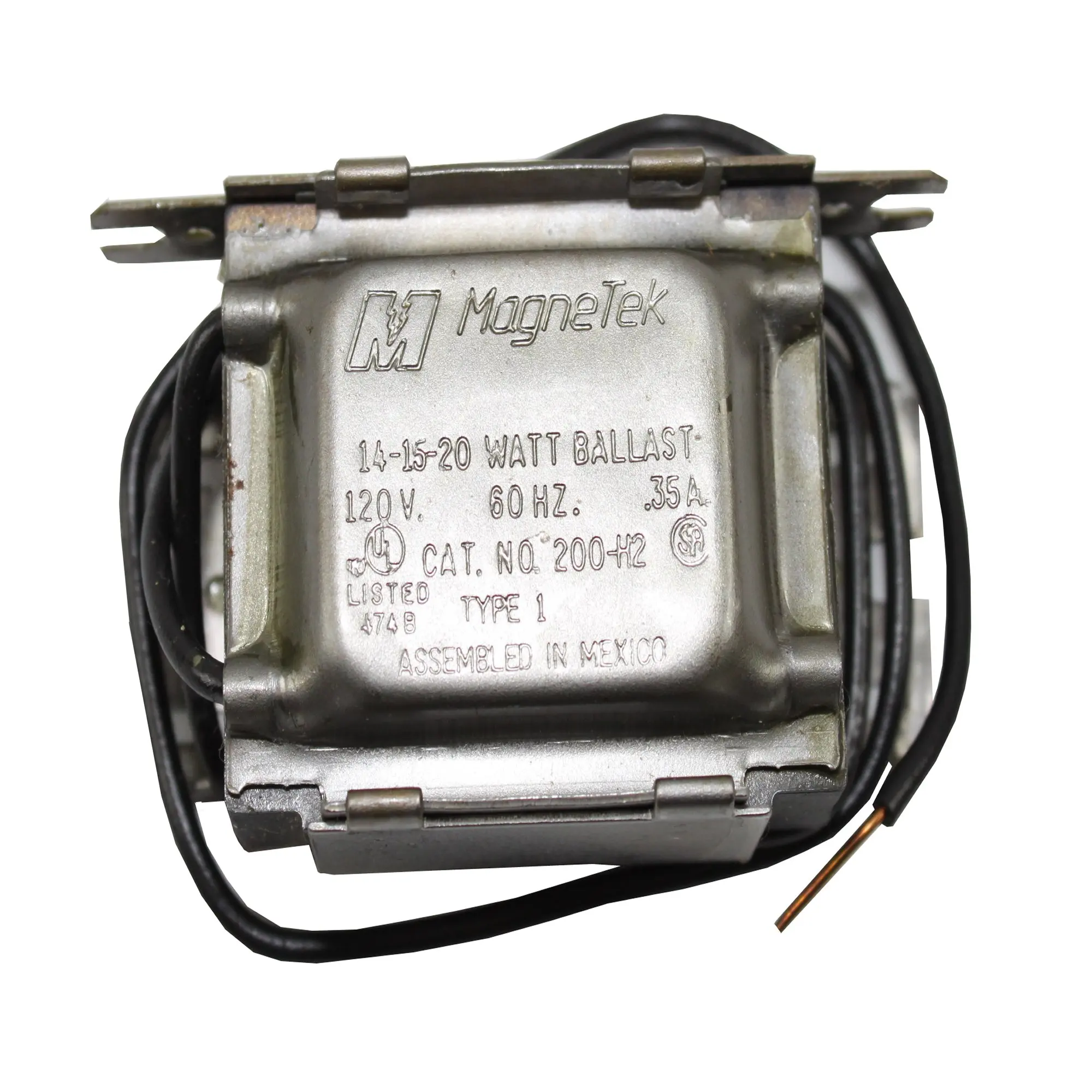 GE Lighting 68186 GEM120PH120DIY LFL Magnetic Rapid Start Ballast for 1- F20T12 F15T8 F1512-120V Magnetic Ballast 200H2