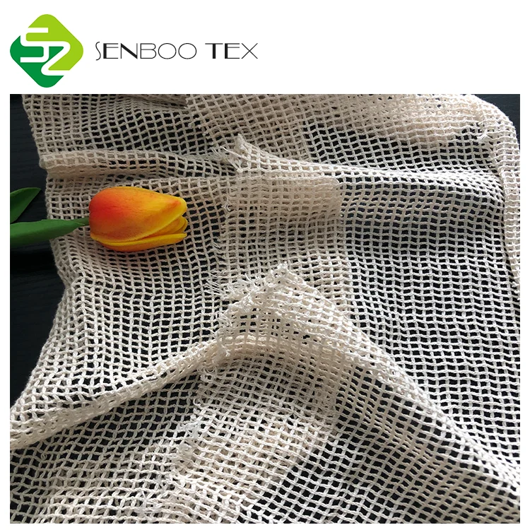 Zerowaste Sustainable Unbleached 100% Organic Cotton Netting Mesh 