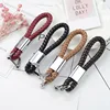 Top Quality Bulk Colorful Alloy Ring PU Leather Keychain