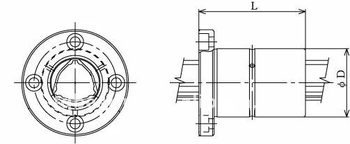 Lbs30 Thk Ball Spline / Ball Screw - Buy Ball Spline,Ball Screw,Thk ...