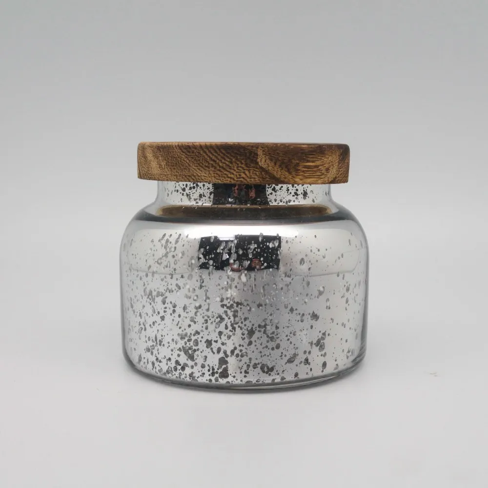 Wholesale Golden Mercury Glass Candle Jars With Decorative Lids Buy Mercury Candle Holder For