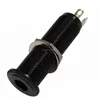 Stereo Long Threaded Barrel 1/4" Input/Output power Jack - Black