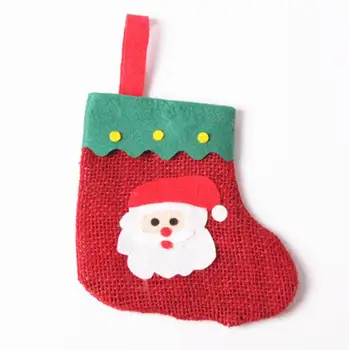 2018 wholesale handmade hanging tree ornament needlepoint christmas felt santa stockings crafts door decoration for embroidery - Santa Stockings 2018 wholesale handmade hanging tree ornament needlepoint christmas felt santa stockings crafts door decoration for embroidery - Santa Stockings