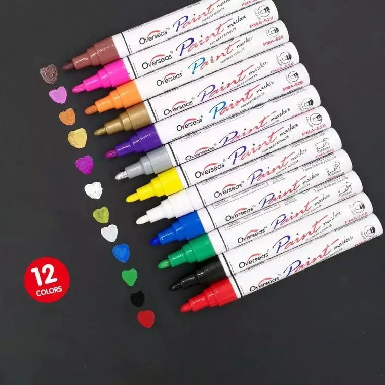 52colors High Quality Permanent Paint Marker Oil Based For Metal Buy Paint Marker Oil Based