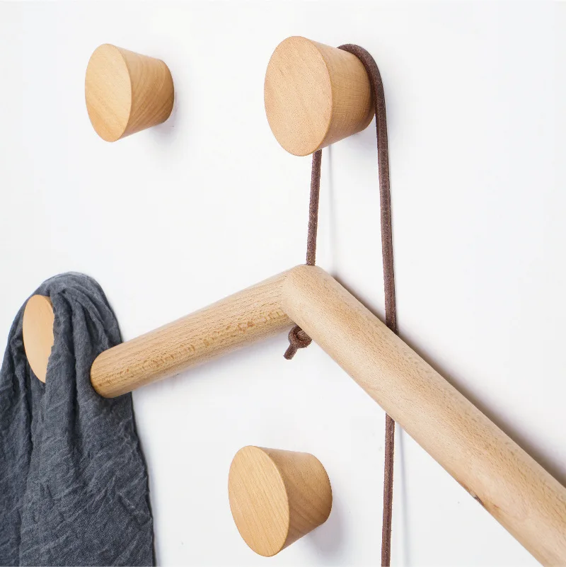 Nature Wooden Coat Hook Ash Wood Wall Single Hook For Hanging Cap Clothes Buy Durable Wooden