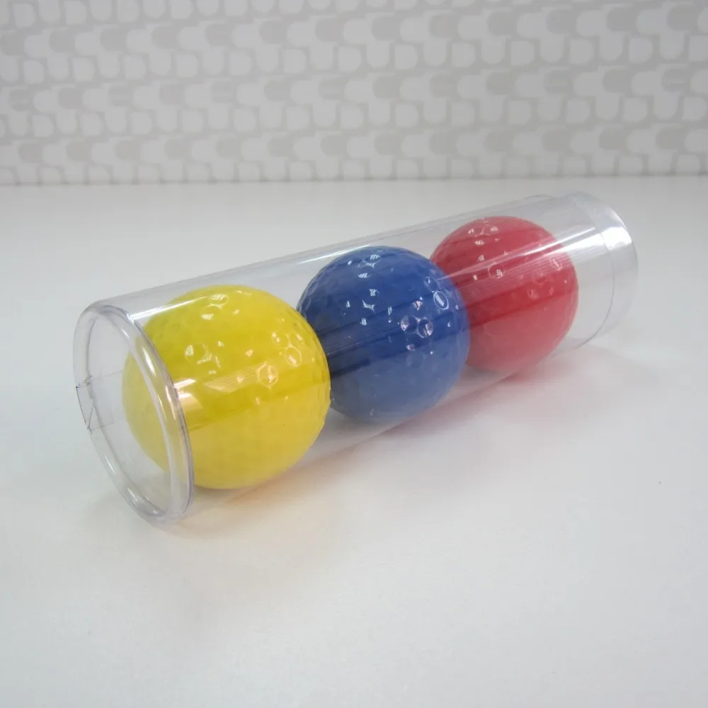 Plastic Tube Packed Promotional Colored Golf Balls Buy Golf Balls