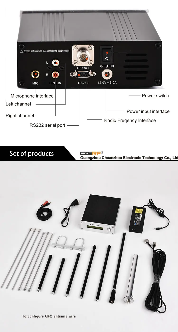 Wholesale Retail Cze-t251 25w Digital Amplifier Fm Transmitter Kits ...